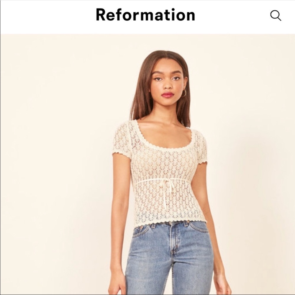 Reformation polka top